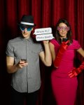 Fun in the photo booth - you've finally found each other