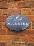 Just Married Wedding Sign for Photo Booth