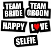 Team Bride Team Groom Selfie Signs