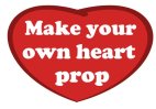 Make your own heart shaped sign  Font: Cooper Black