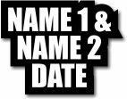 Name 1 and Name 2 with Date