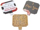 Side TWO of double sided romantic photo booth props