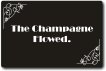 The Champagne flowed photo booth prop and sillent movie board