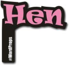 Hen party photo booth prop