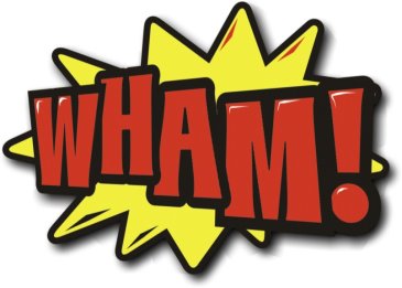 Hand Held Cartoon Photo Prop Wham