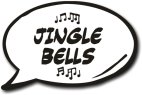 Jingle Bells Photo Booth Speech Bubble