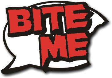 Bite Me Photo Booth prop for Halloween Vampires