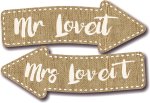 Hessian - Mr & Mrs Loveit