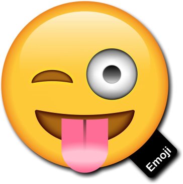 Emoji Prop Tongue out Winking