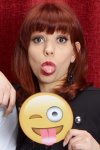 Emoji Prop Tongue out Winking