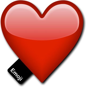 Emoji Red Heart Photo booth Prop