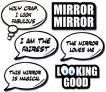Set of 6 Mirror Booth Props