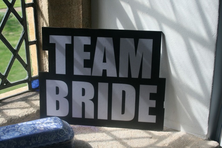 #WordProps Large TEAM BRIDE 