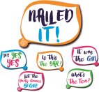 Nailed it set of 3 double sided Shout Out prop signs