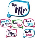 3 double sided wedding Shout Outs