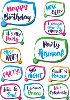 Buy Happy Birthday and Party Animal Shout Out sets together and save