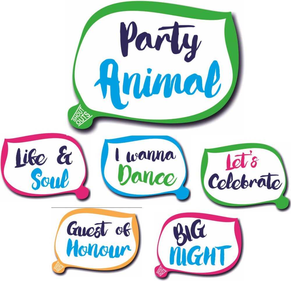 Double sided party prop signs. shout outs are new and exciting range of props for your photo booth Double sided party prop signs. shout outs are new and exciting range of props for your photo booth