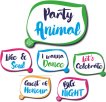 Set of three Party Animal Shout Outs 