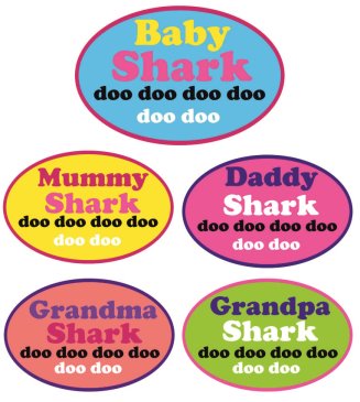 Baby shark Set of 5