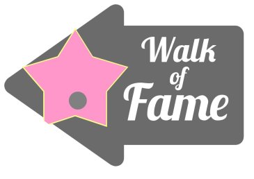 Walk of fame photo prop for parties
