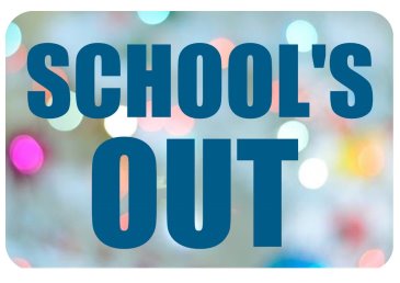 School's Out photo booth sign