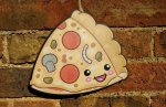 Kawaii Pizza photo booth prop with lots of toppings