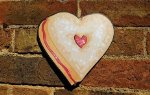 Cute Heart Shaped sugar Biscuit photo booth prop sign