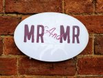 MR and MR wedding photo booth sign