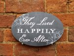 They lived Happily ever after wedding sign
