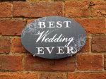 Best Wedding Ever photo booth prop and wall sign