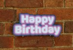 Colourful Happy Birthday photo booth sign