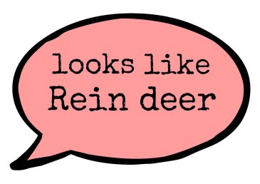 Looks Like Rein Deer funny photo booth prop