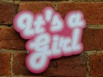 It's a Girl Gender Reveal photo booth prop