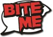 Bite Me Photo Booth prop for Halloween Vampires