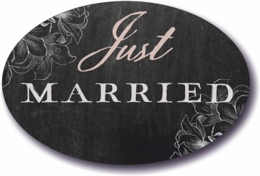 Just Married Wedding Sign for Photo Booth