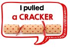 I pulled a cracker fun Christmas photo booth prop